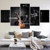 5pcs Wall Art Pictures Home Decor Hand Plate DJ Music Console Instrument Canvas Painting for Night Club Decoration Unframed