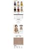 Luomeng 100% Pure Wool Thick Half-Collar Knit Sweater for Middle-Aged & Elderly Women