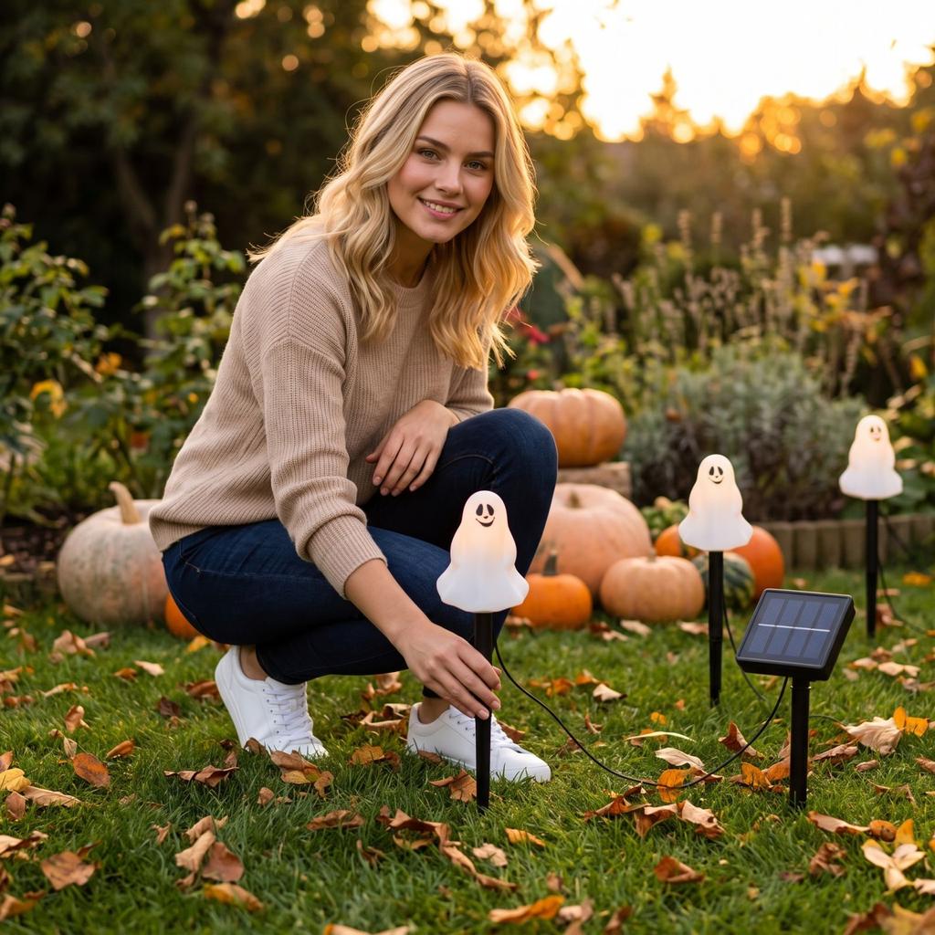 Halloween Ground Stake Lights for Outdoor Garden Decoration