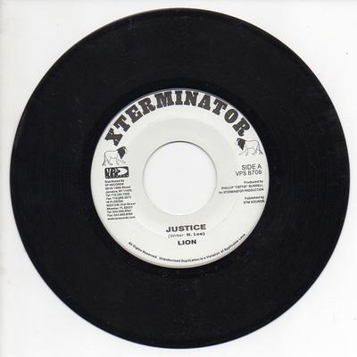 7inch Record ROARING LION / ABIJAH - Justice / Walk Free VPS8706 XTerminator, VP 2003 US Reggae, Ska & Dub Used