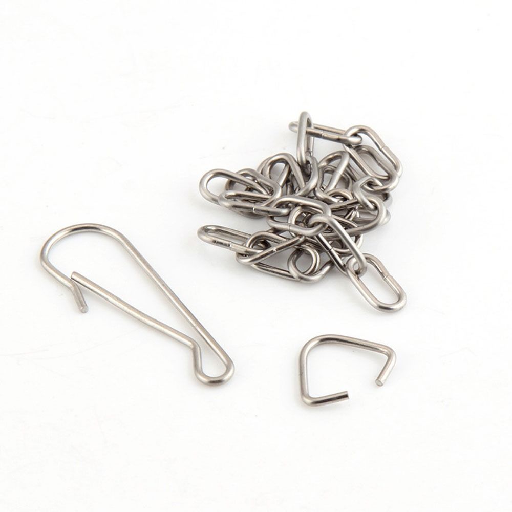10PCS Stainless Steel Toilet Tank Part Sliver Toilet Flush Valve Toilet Flapper Chain  Toilet