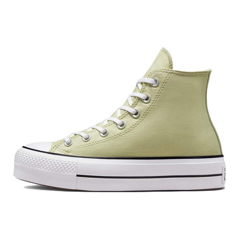

Converse Chuck Taylor All Star Lift Trend Lightweight Abrasion Resistant High Top Espadrilles Women s Green & White 40