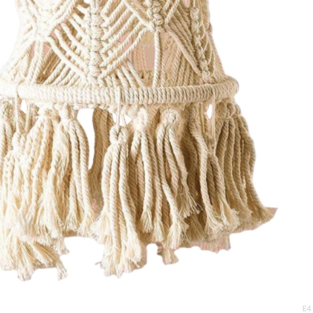 Hanging Macrame Light Shade for Ceiling, Pendant Cover Home And Office