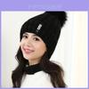 Luxurious Winter Fashion Knitted Hat Charm Women Adjustable Warm Woolen Hats For Cold Weather