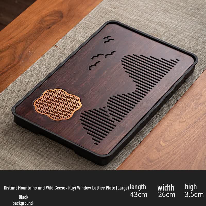 Bamboo Tea Tray with Drainage