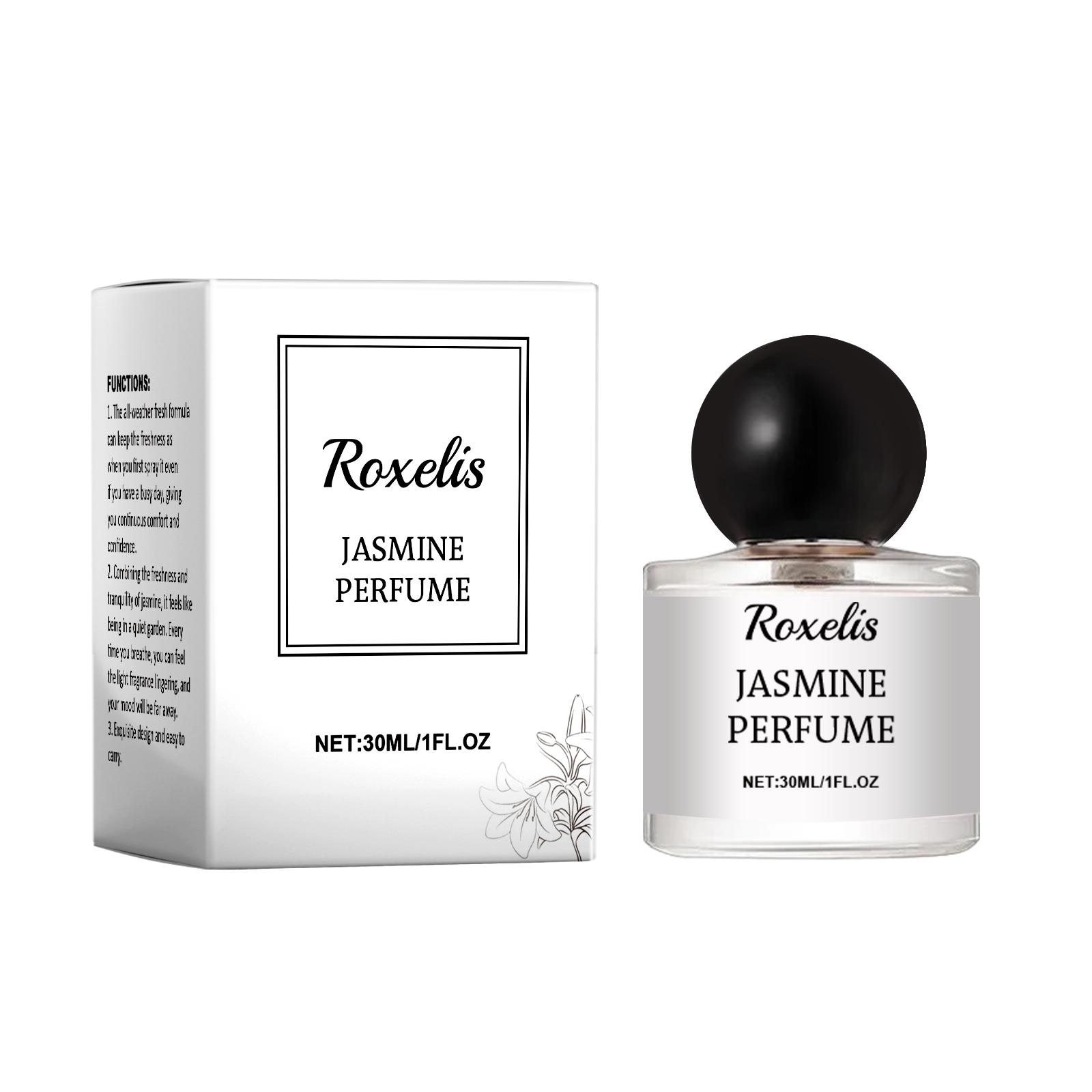 Roxelis Romantic Party Jasmine Perfume – Light and Floral Perfume with Wooden Floral Note