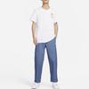Nike Solid Color Drawstring Woven Straight-Leg Casual Pants Men Bottoms Blue DX3337-491