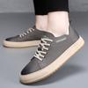 2024 New Designer Men Shoes Casual High Quality Leather Thick Soled Board Shoes Classic Lace-up Walking Running Sports for Men