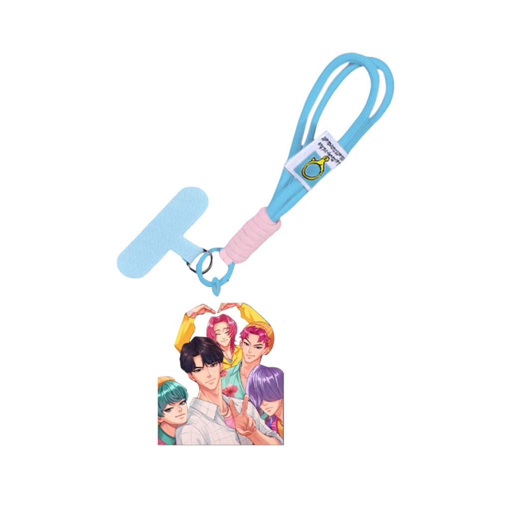Peripheral Acrylic Pendant Mobile Phone Clip Wrist Strap DIY Gift