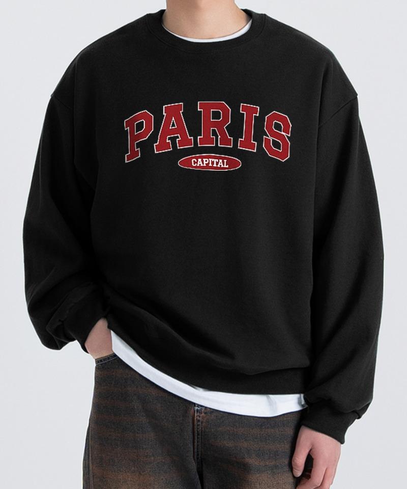 Под Оверсайз Худи Capital Paris Черное Black/S