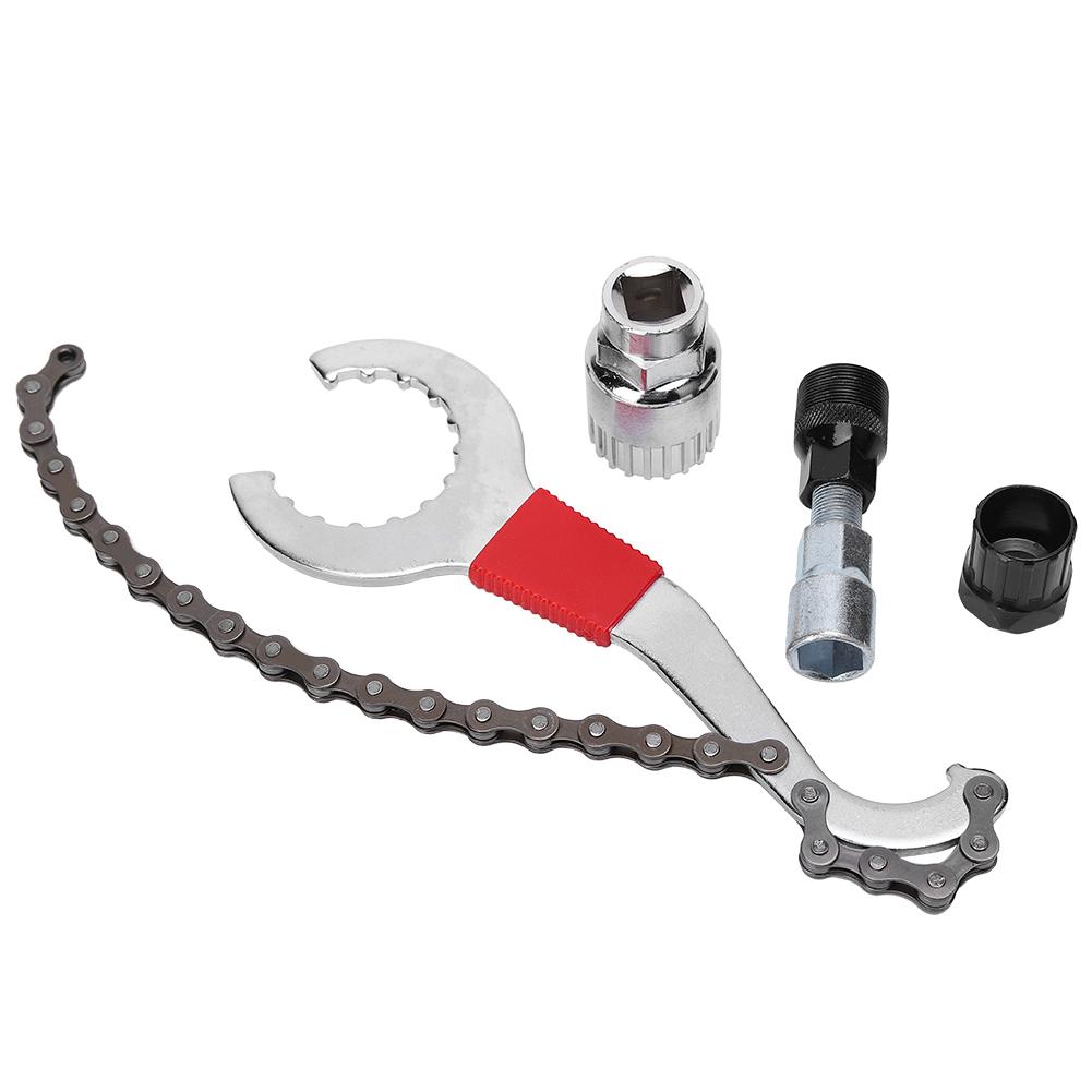 G401 Road Bicycle Wrench with Chain Mountain Bike Flywheel Disassemble Install Repair Tool