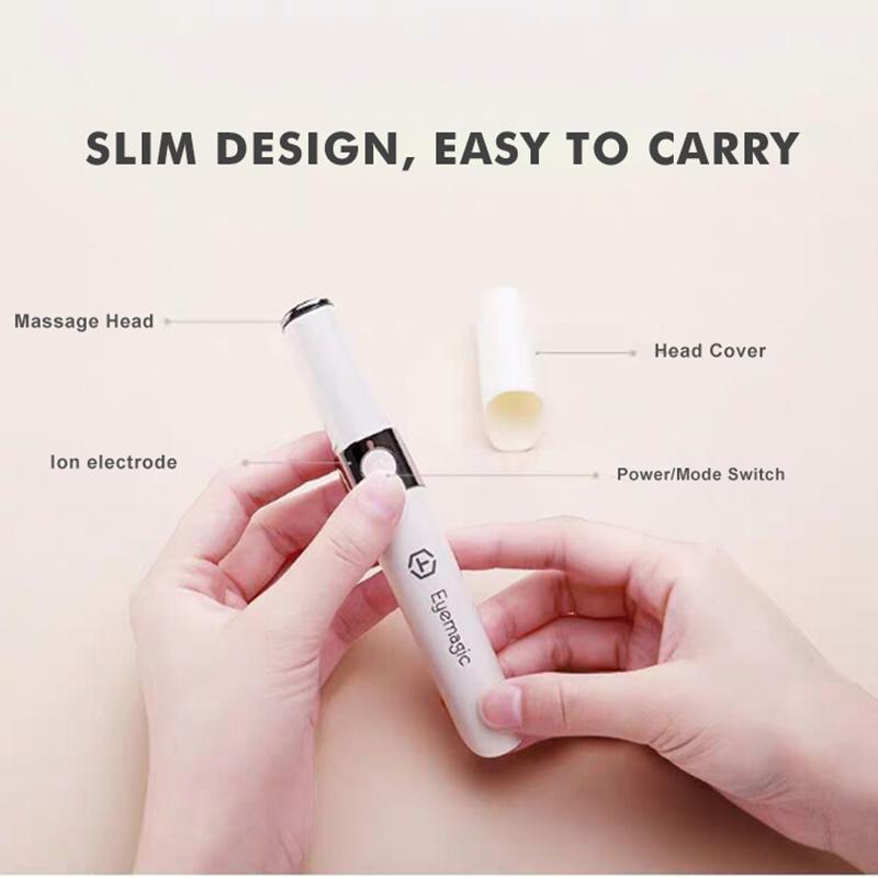 Eyemagic  stylo Anti-rides, Mini Machine de Massage des yeux, lumire  rouge et bleue, Vibration lectrique des yeux, bton magique, outil de  soins du visage acheter  prix bas  livraison gratuite,