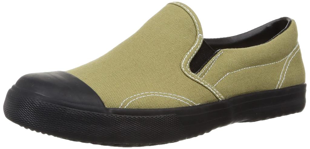 FUKUYAMA RUBBER Work Shoes, "Oyakata Tora-san" Khaki, Size 26.5 Cm, 3E