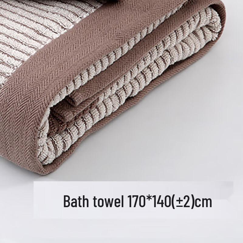 GPPNKC Absorbent Striped Bath Towel