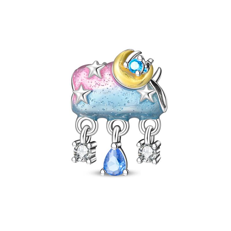 Weather 100% Copper Sunny Rainy Day Sunshine Cloud Charms Beads Pendants Fit 3Mm Bracelets Diy Making Fine Jewelry