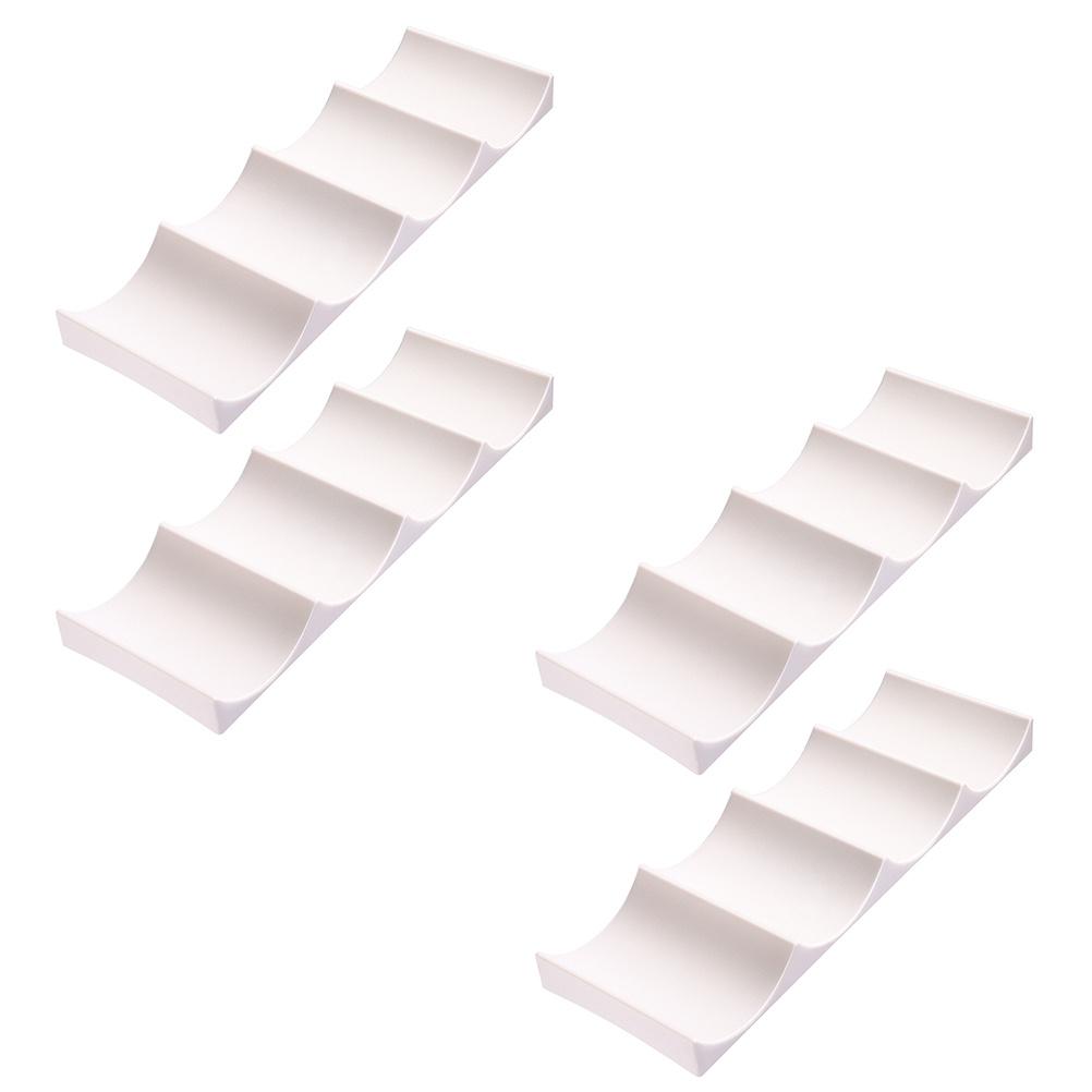 4Pcs European Style Plastic Wine Rack Stable Bottle Holder for Home Bar Kitchen Countertop Wine Storage Display Organizer Stand