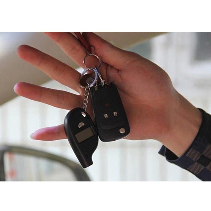 Portable Mini Keychain Tire Pressure Gauge Digital Car Tire Air Pressure Meter Gauge Monitor Automobile Tyre Pressure Monitoring