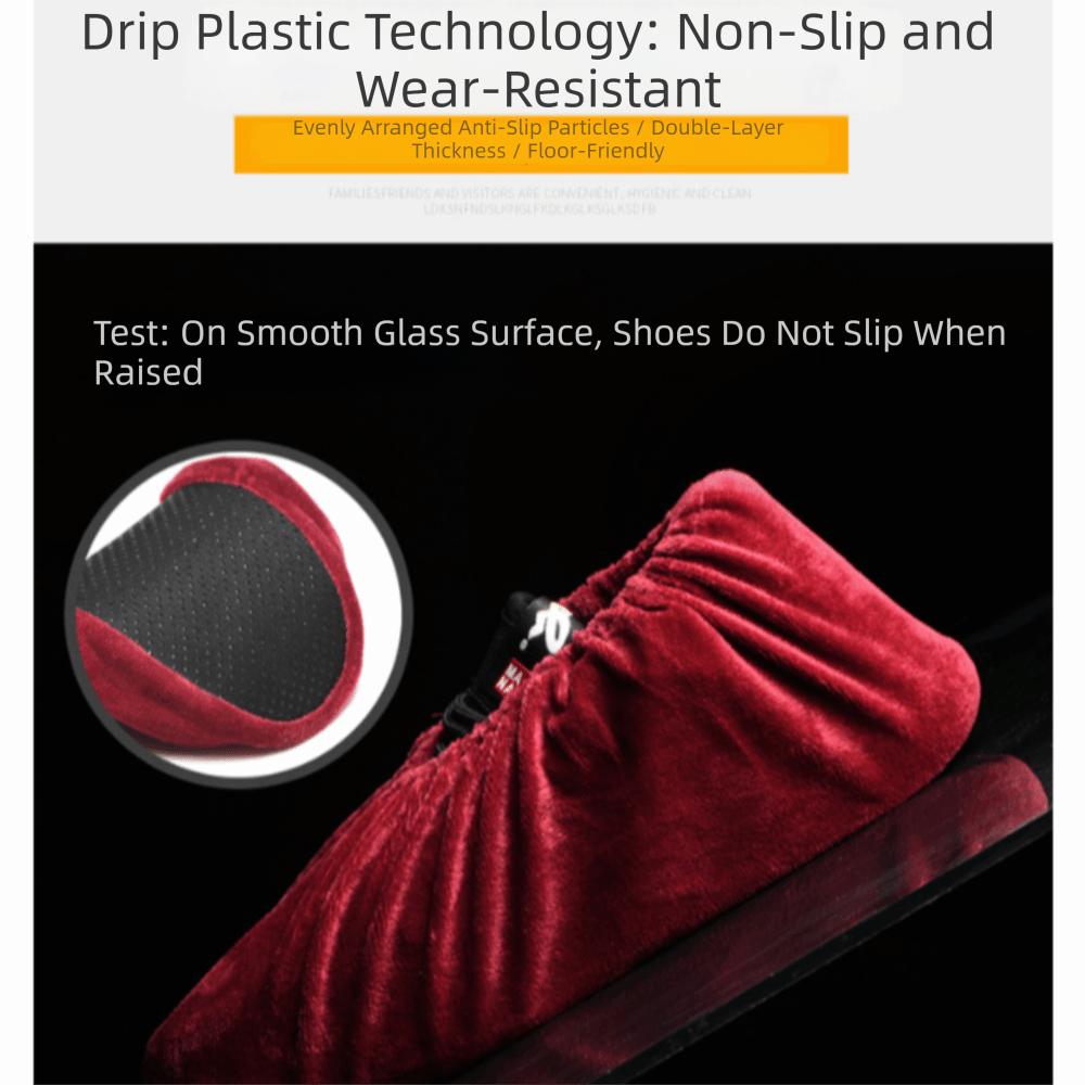 3Pairs Reusable Non Slip Shoe Covers Elastic Durable Shoe Protector Breathable Soft Short Fabric Overshoes Indoor Use