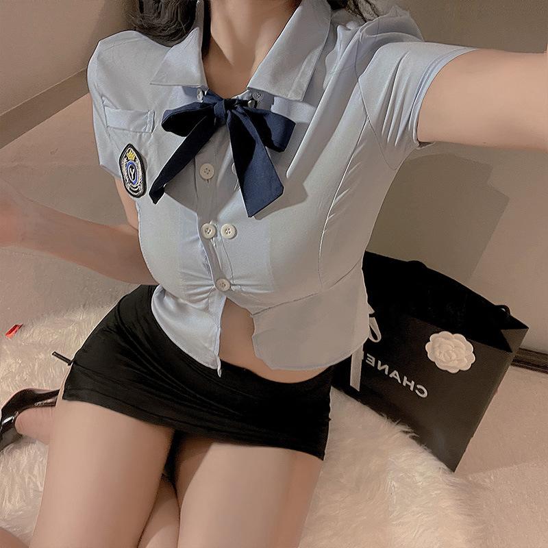 Erotic underwear sexy career suit cosplay campus tight uniform seduction OL teacher pure desire style