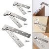 2x Stainless Steel High Strength Easy to Install Hidden Kitchen Cabinet Hinges for Bedroom Kitchen Home Use Living Room Bathroom