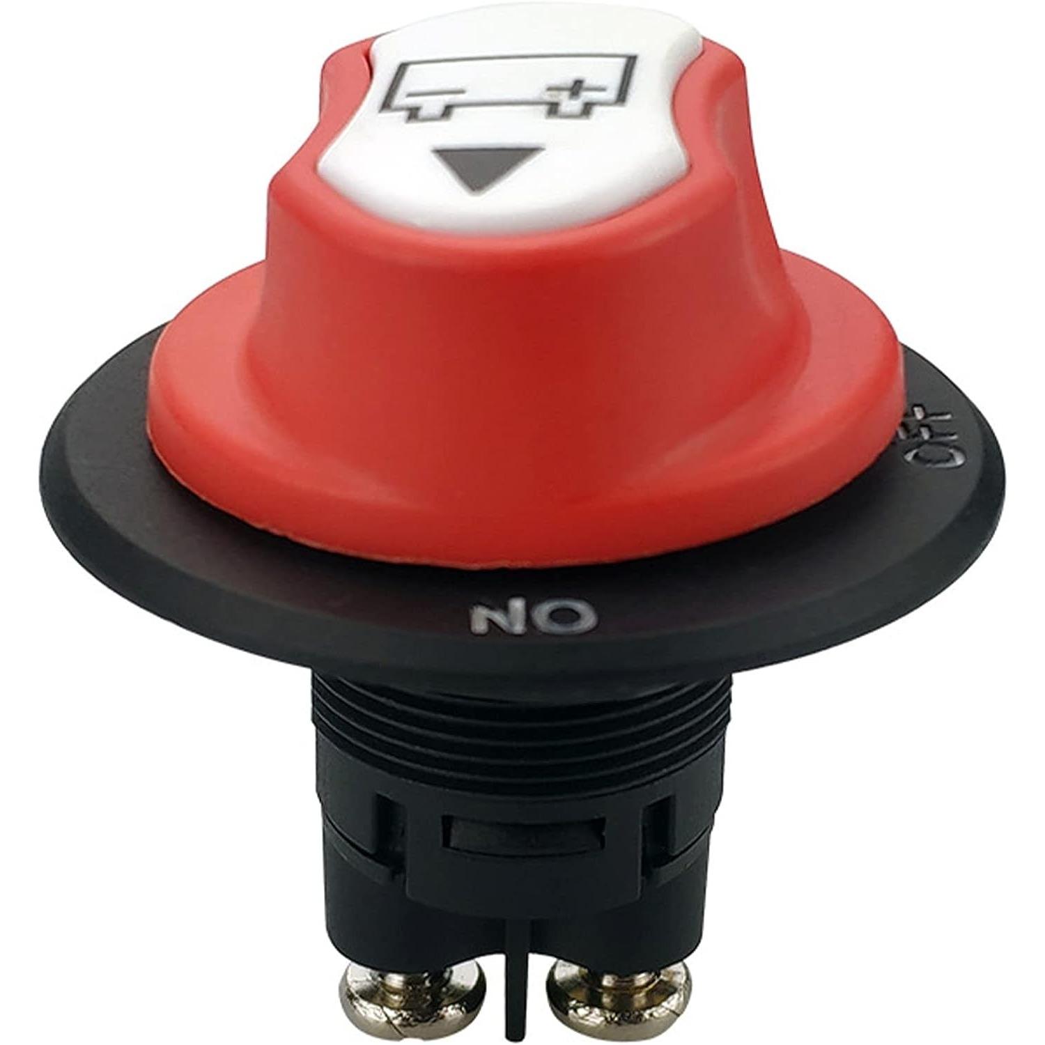 

Выключатель аккумулятора, автомобильный изолятор аккумулятора, главный выключатель 12 В/24 В 200 А, 50 А, 100 А, выключатель питания, водонепроницаемый выключатель, изолятор, выключатель для мотоцикла, лодки, автомобиля 50A красный/чёрный