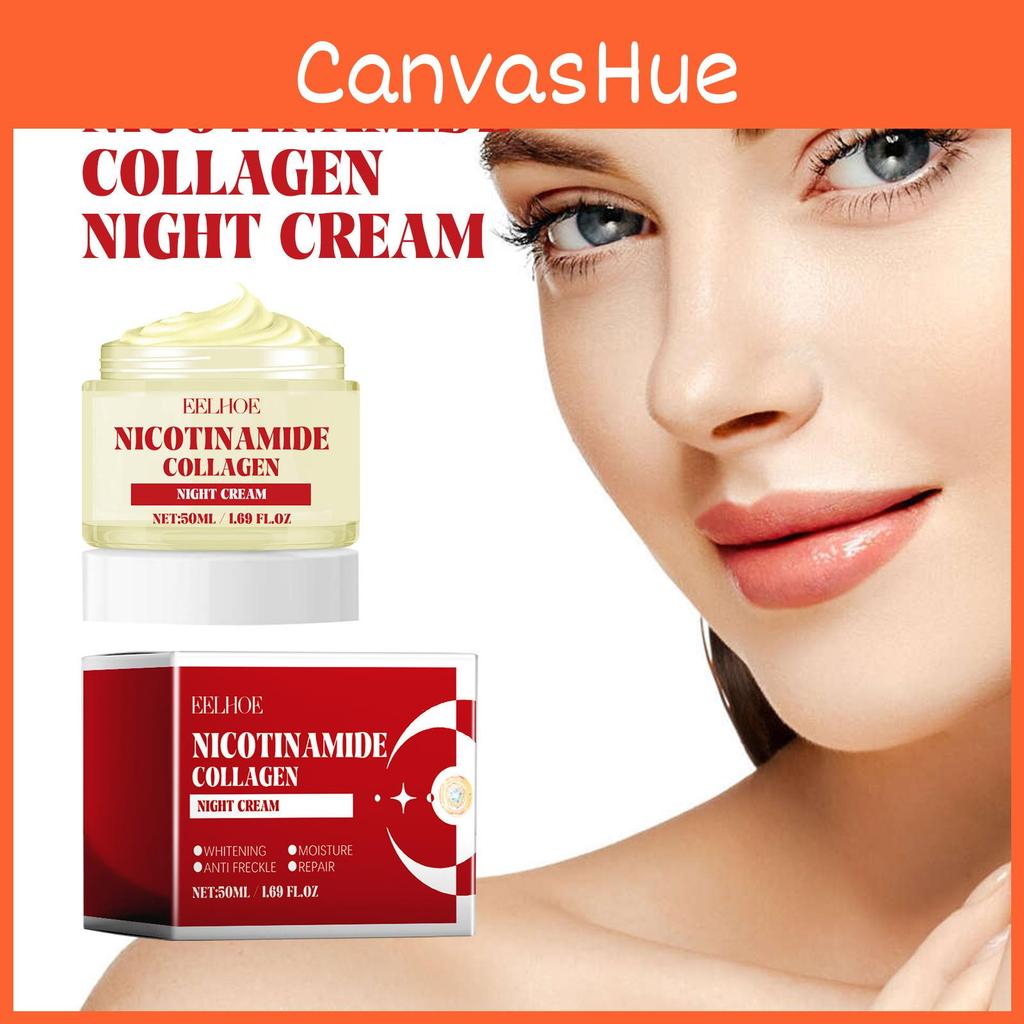 Eelhoe Niacinamide Night Cream For Brightening Skin Hydrating Moisturizing Repairing Dark Spot Treatment