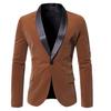 Men's Casual Green Fruit Collar One-button Suit