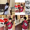 Trendy Korean Style Children's Crossbody Bag With Color Block Design For Kids