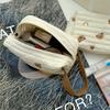 1pc Kawaii Makeup Bag Cosmetic Case Cute Bears Storage Organizer With Handle Aesthetic Zipper Toiletry Bag Beige