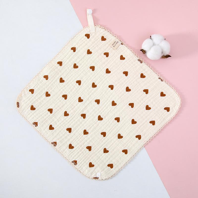4-Layer Cotton Gauze Baby Towel - Soft, Class A, Small Square for Children and Kindergarten Use