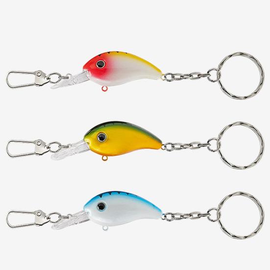3Pcs 13CM/9G Fishing Lure Keychain Portable Long Tongue Artificial Minnow Bionic Bait Key Ring Fishing Enthusiasts Gift