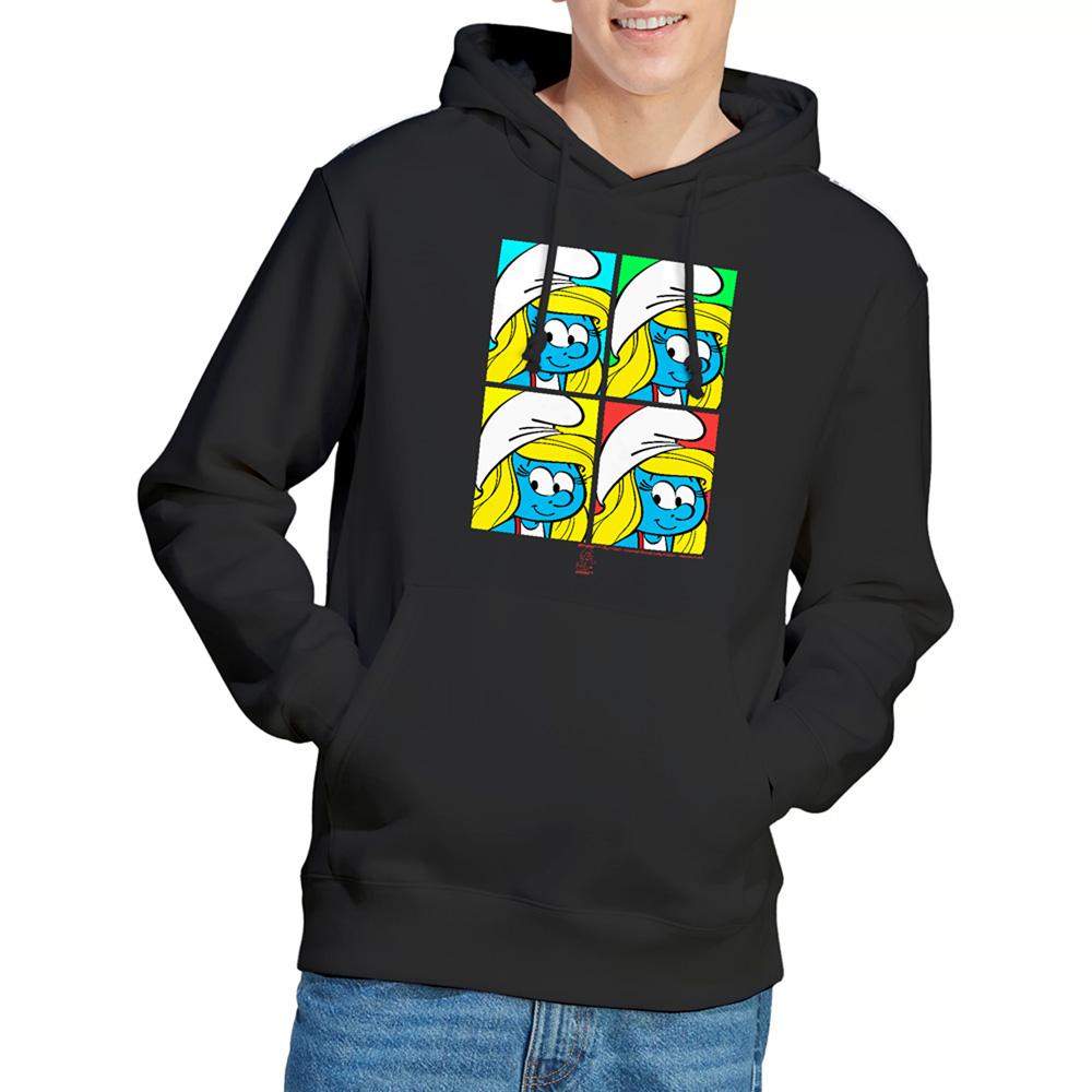 Die Schlümpfe Unisex Erwachsenen Fliesen Hoodie