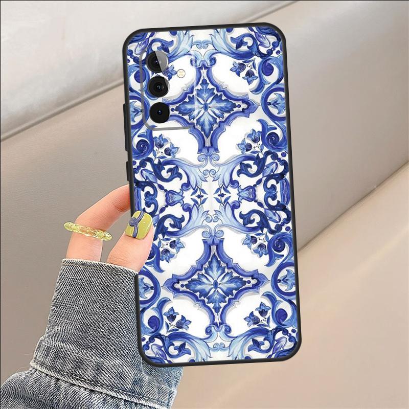 Azulejo Case For Samsung Galaxy A22 A05 A53 A33 A06 A26 A16 A56 A36 A05 A32 A52 A54 A34 A14 A55 A15 A35