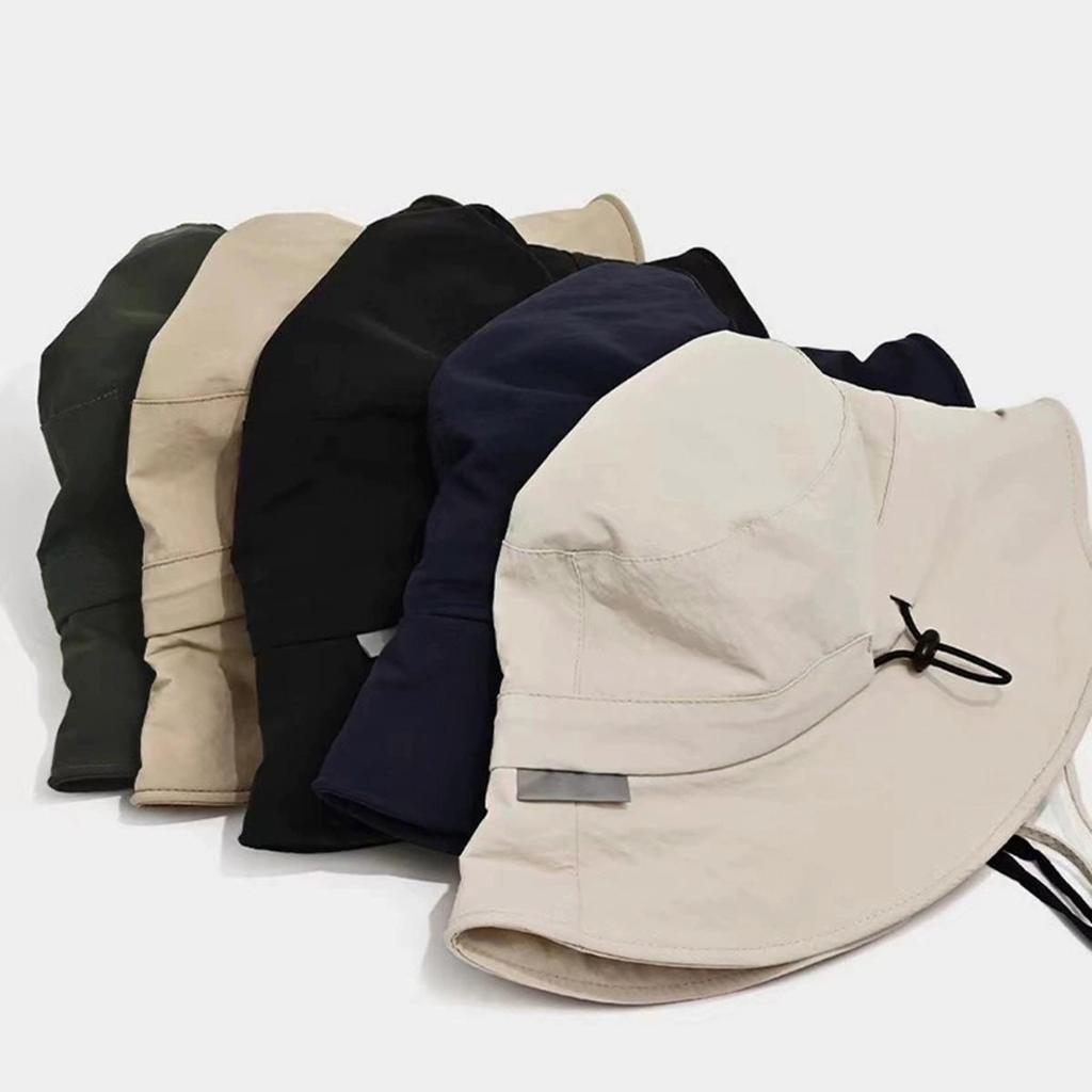 Quick Drying Fisherman Caps Women Men Outdoor Sun Anti-UV Protection Panama Hats Camping Foldable Bucket Sunhats