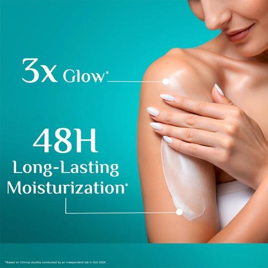 Pilgrim Spanish Squalane & Niacinamide 400 ML Glow Body Lotion | 48 H Moisturization | Non-greasy Formula | For All Skin Types