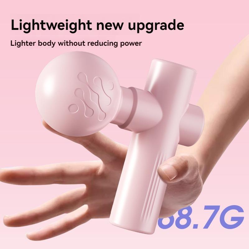 New USB Mini Massage Gun Fascia Machine Muscle Relaxation Vibrating Gun Rod Massage Fitness Equipment Neck Grab Fascia Gun