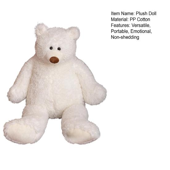 Large Cuddly Animal Stuffed Mother Baby Polar Bear Elephant Plush Toy Huggable Sleep Companion Gift for Kids Birthdays Home Decor