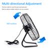 7W 6V Solar Panel with 8inch USB Exhaust Fan Solar Plate Exhaust Fan Ventilator for Home/Office/Outdoor Travel Camping/Pet House