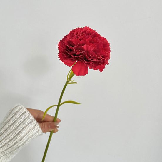 Artificial Carnations, Soft Realistic Faux Blooms, Pastoral Style Floral Arrangement, for Home Wedding Party