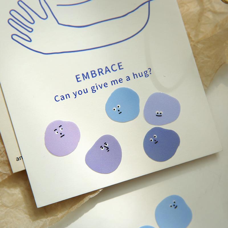 100 PCS PET niedlichen Cartoon Tier Micro Ausdrücke Aufkleber für Scrapbooking Journal Dekoration DIY Material