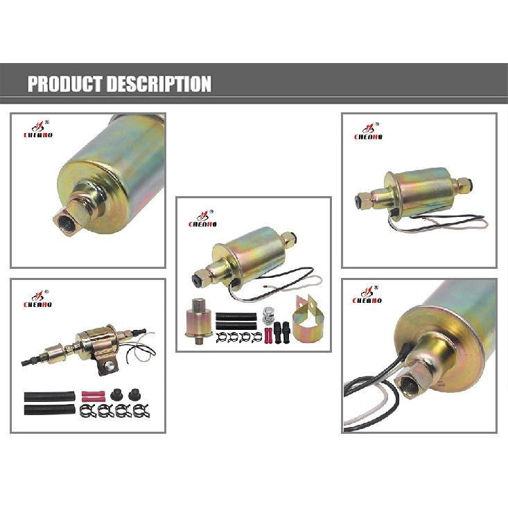 Universal 12V Low Pressure 5-9 PSI Electric Fuel Pump Installation Kit E8012S