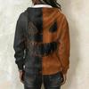 Women's Halloween Print Long Sleeve Hoodie Pullover Sweatshirt
