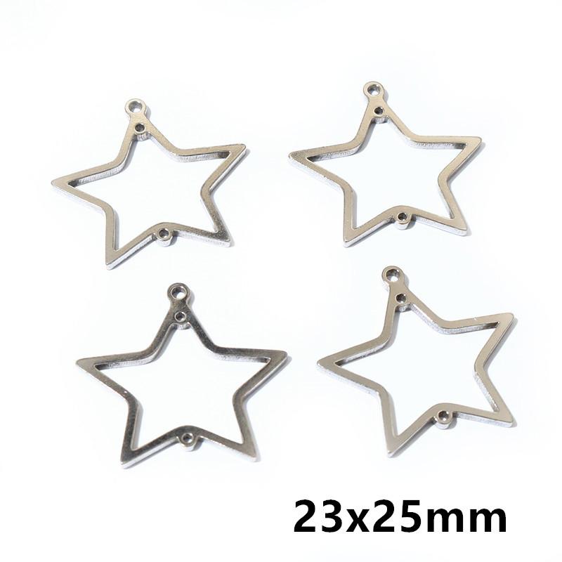 10 Stück Edelstahl Goldfarbe Anhänger Geometrisch Stempelrohlinge DIY Poröser Verbinder Anhänger Halskette Ohrring Zubehör