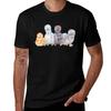 Silkie Chicken Huddle Tshirt Minimalist Plain Crew Neck Tshirt