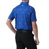 FootJoy Thistle Print Short Sleeve Shirt, Deep Blue, Men's, Size Small, FJ-S24-S11, 81737-S