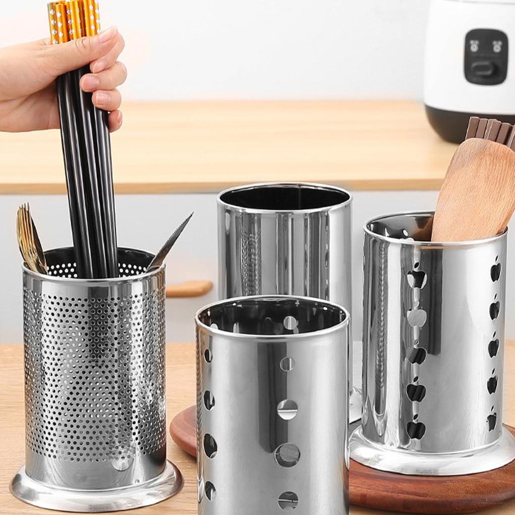 Edelstahl Küchen Essstäbchen Aufbewahrungsgestell Leicht zu Reinigen und Rostbeständig Essstäbchen Organizer
