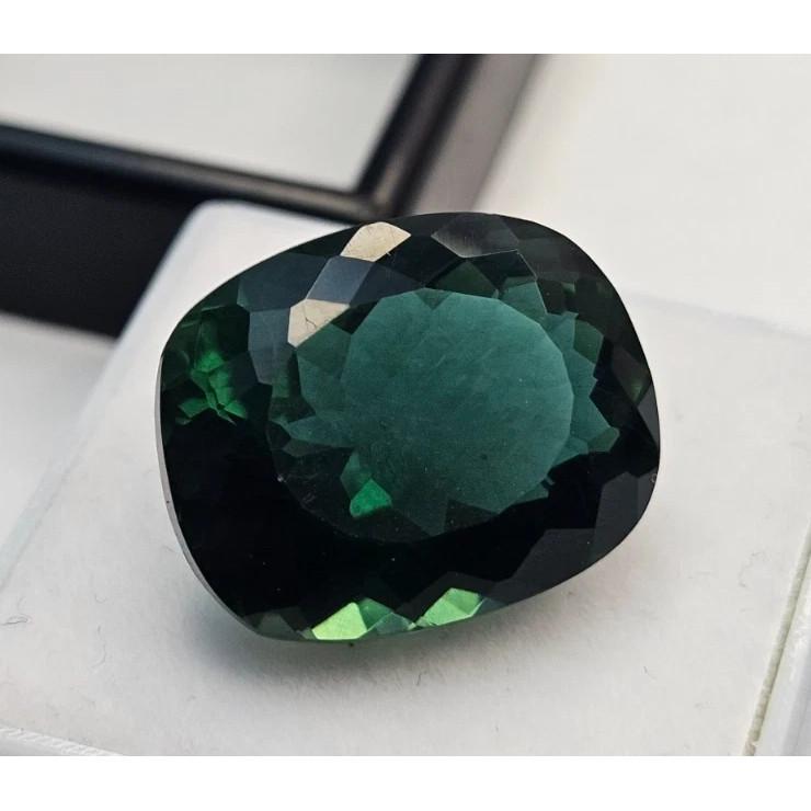 Natural Green Tourmaline 12+ Ct Cushion Cut Certified Fabulous Loose Gemstone