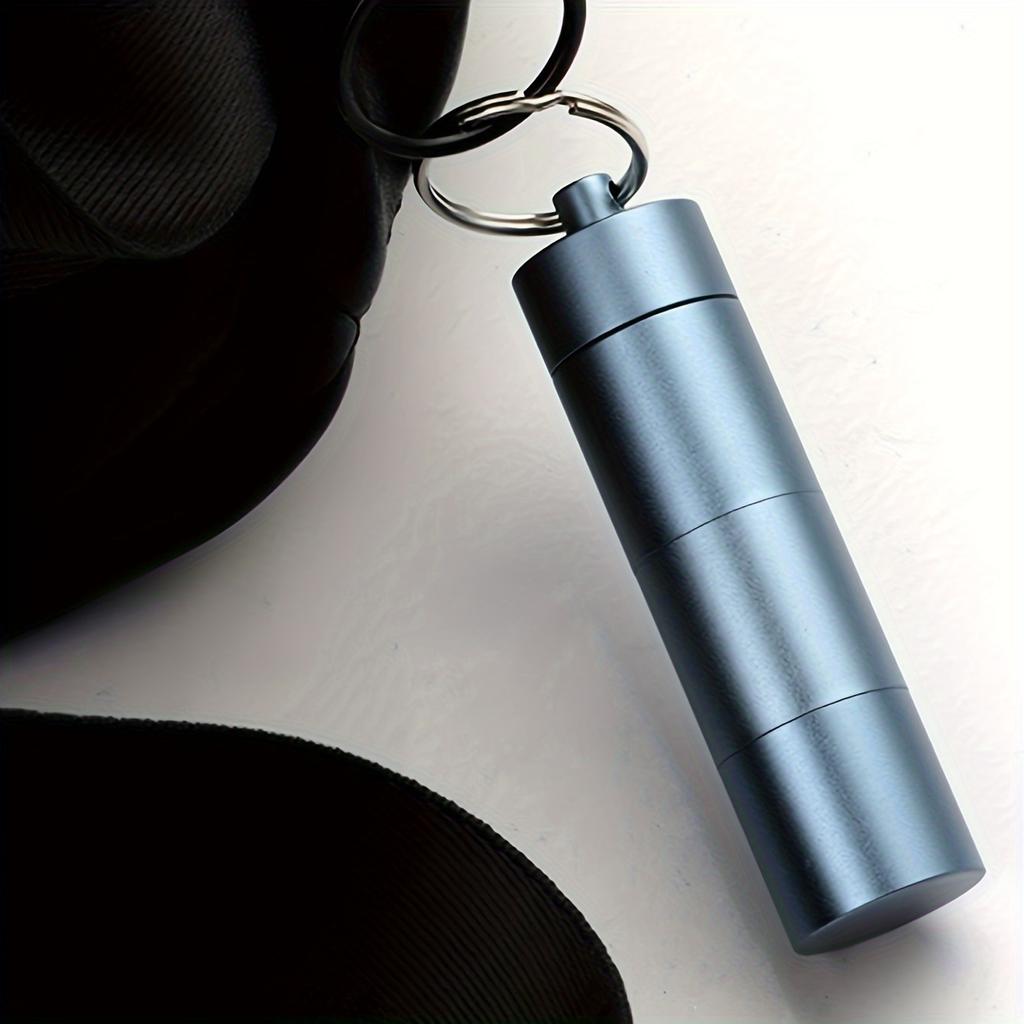 1pc-Outdoor First Aid Pill Sealed Jar Compact and Portable Emergency Medicine Box Portable Waterproof Medicine Jar