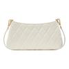 Kate Spade Carey Metal Logo Zipper Closure Leather Shoulder Bag for Women In White
