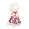 Pet Dog Dress Floral Lace Bow Skirt Teddy French Bulldog Cat Print Costume